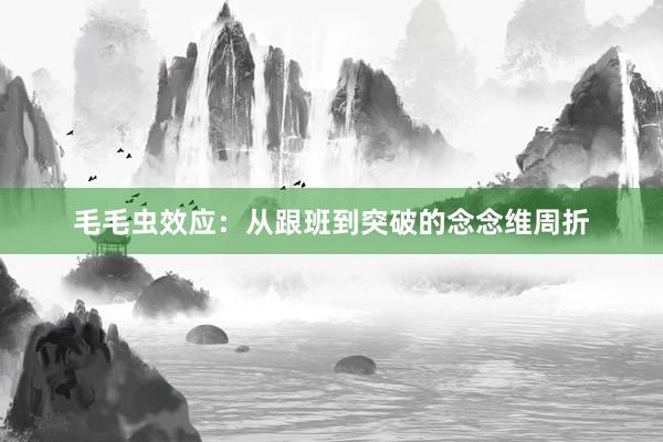 毛毛虫效应：从跟班到突破的念念维周折